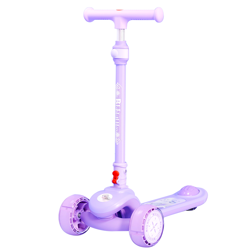 Disney Children's Scooter, Children's Gift for Ages 1-3 Foldable Tricycle with Flashing Wheels, Girls' Toy Car, Frozen-Themed