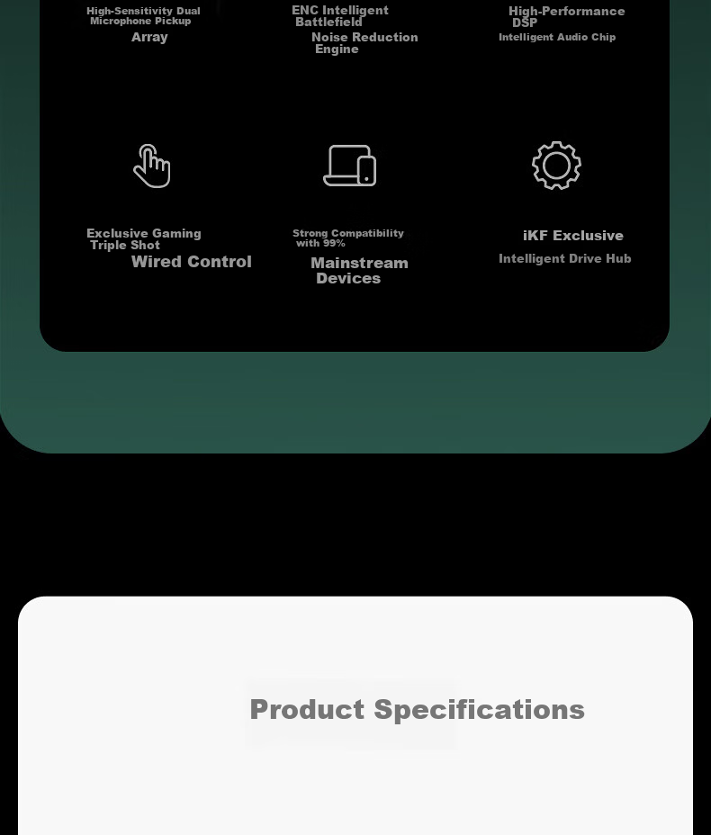 IKF Night Festival Wired In-Ear Gaming Headset FPS Dedicated Extended Gaming Earphones Type-C Fearless Contract Delta PC PUBG Mobile 20