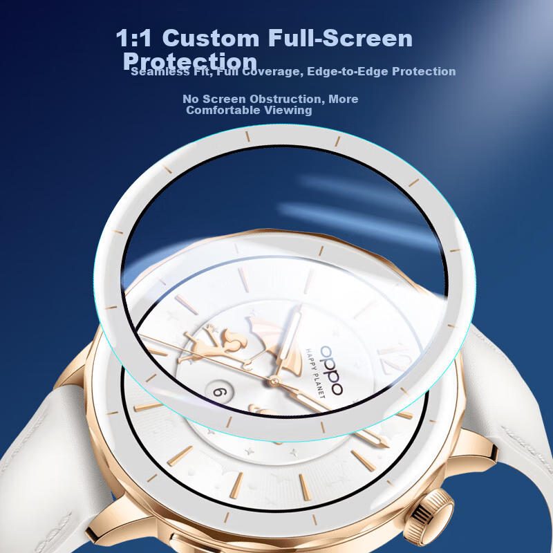 Freeson Screen Protector for OPPO Watch X2 Mini Smart Sports Phone Ultra-Thin HD Scratch-Resistant Anti-Fingerprint Composite Film [2-Pack] White