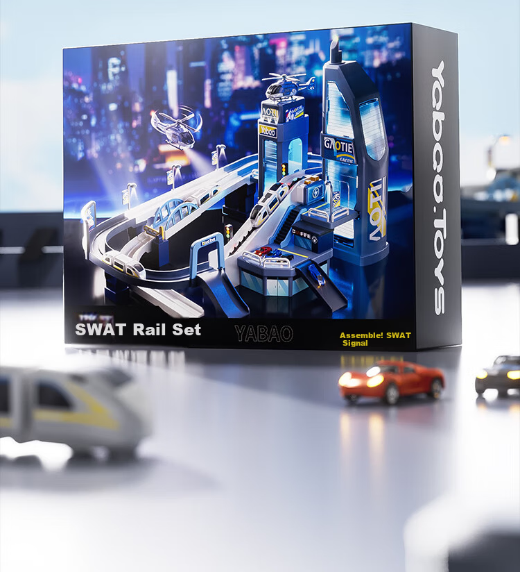 AoZhiJia Children's Toy 3-6 Years Boys June 1st Gift Track Car Educational Electric Train Adventure Parking Lot 15