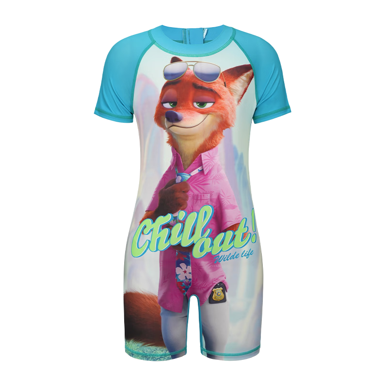 Disney Kids Boys One-Piece Swimwear Zootopia Nick Wilde Green D36276S2G Size 130