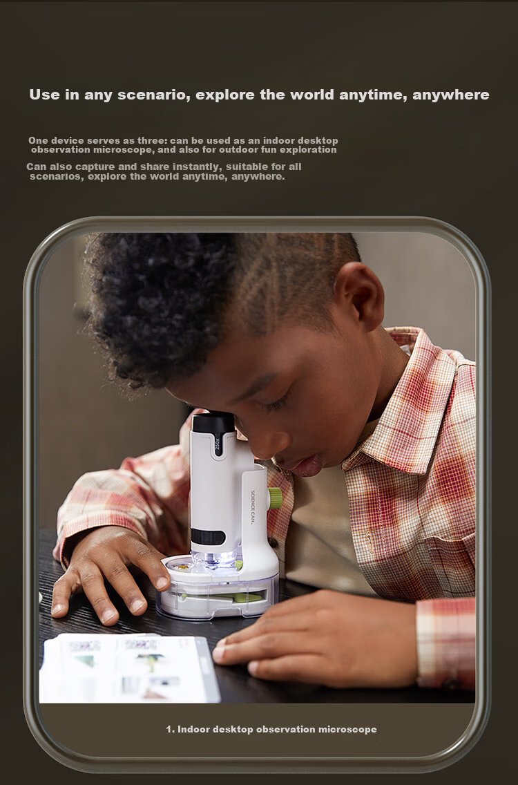 Science Can Telescope Children's Gift Toy, Beginner Astronomical Observation Telescope for Students, Birthday And Holiday Gift Box for Boys And Girls 9