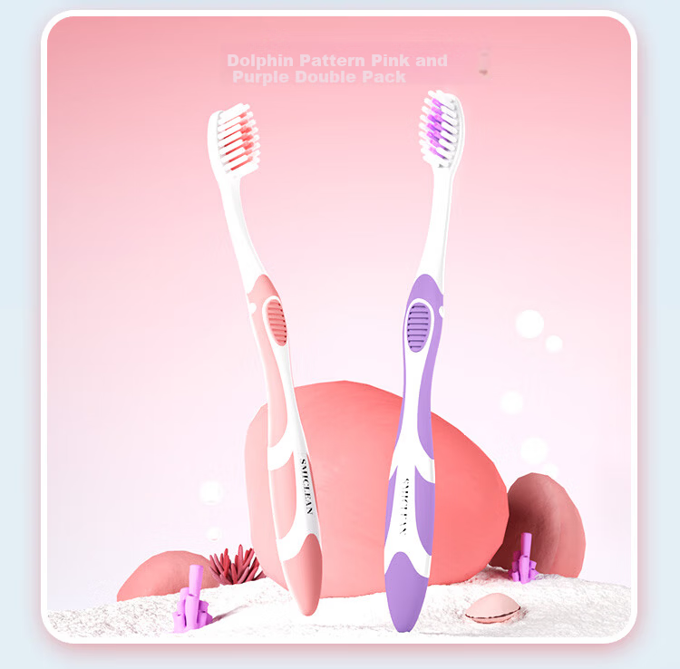 Kejiekejing Sanxiao Group Children's High-Density Soft Bristle Toothbrush 5-12 Years Old Kids Boys Girls Cartoon Design 2-Pack 7