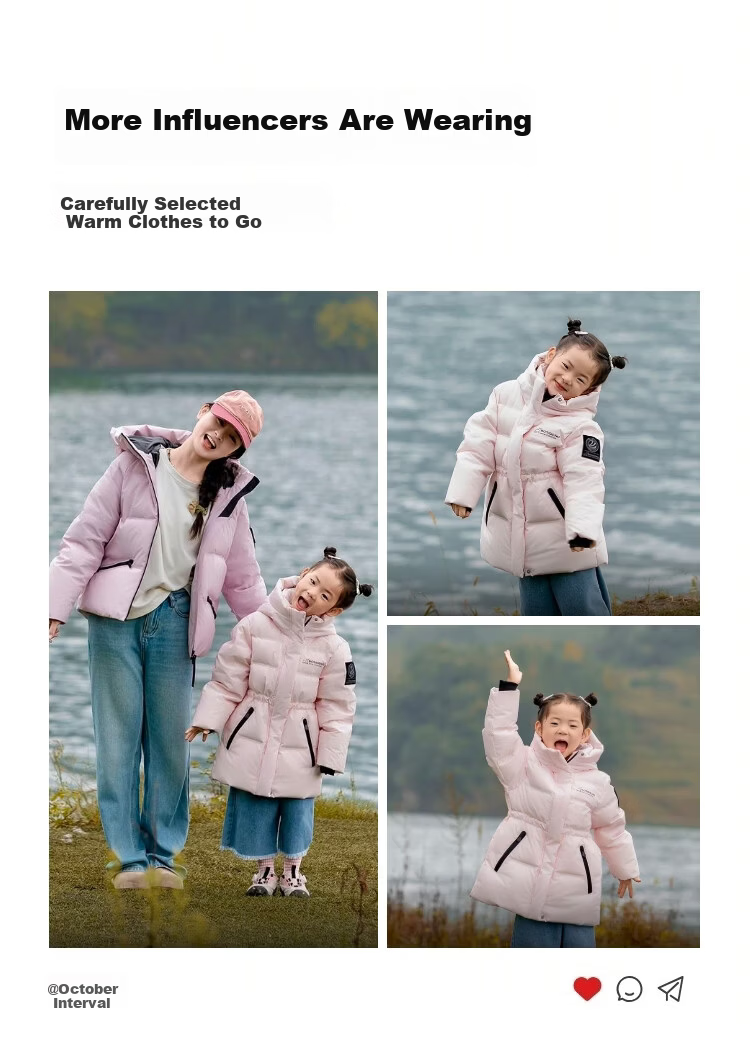 BOSIDENG Off-Season Winter Duck Down Jacket 5A Antibacterial Thickened Hooded Coat for Men, Women, and Children 11