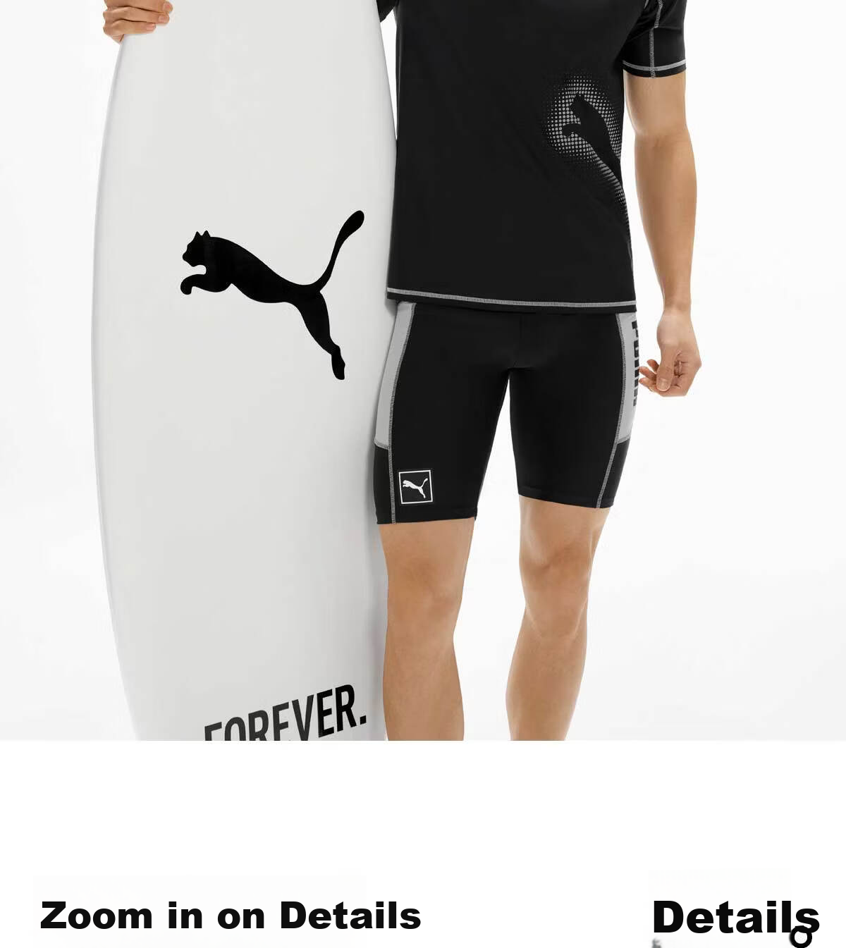 PUMA Men's Short Sleeve Swimwear UV Protection High Elastic Breathable Professional Training Slim Fit Cooling Short Sleeve Swimsuit 21