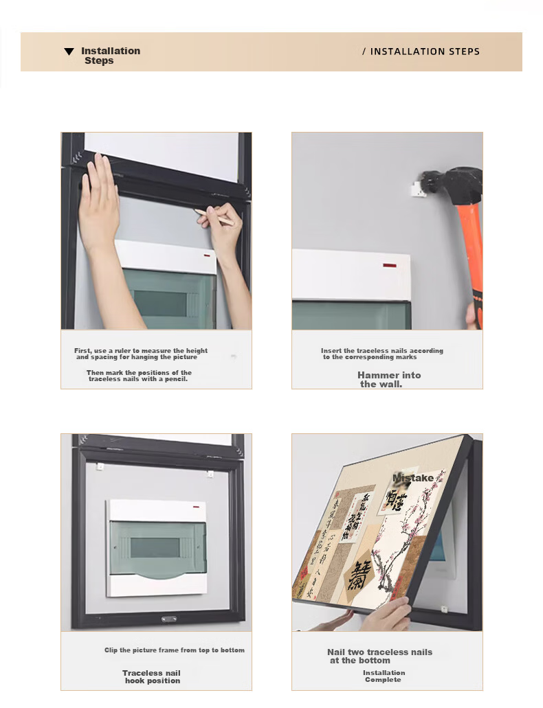 Long Time No See New Chinese Style Electric Meter Box Decorative Painting Dining Room Electric Box Cover Decorative Hanging Painting Distribution Box Concealment Wall Art 10