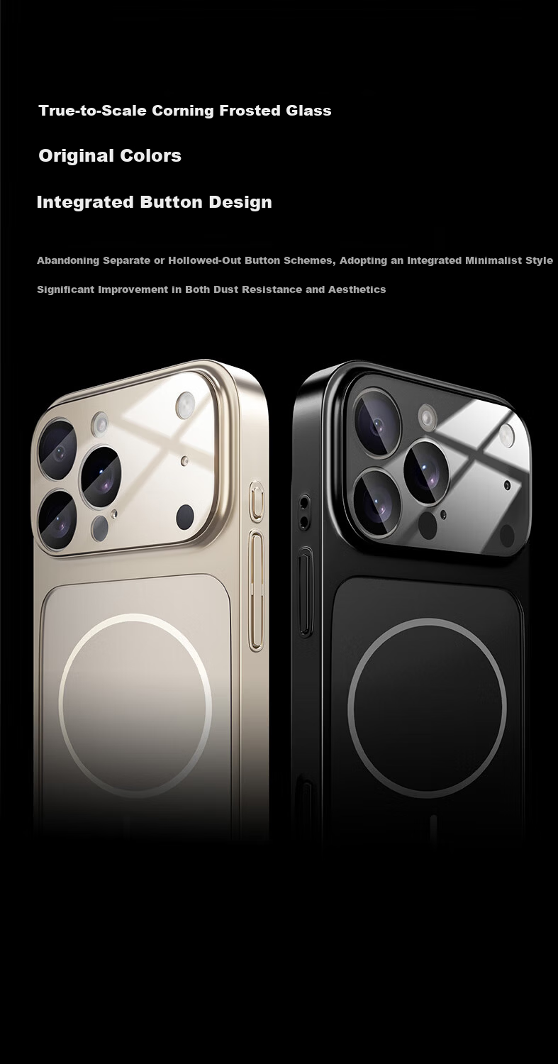 HOLDZU【Instant Change 17】Apple iPhone 17 Case Protective Cover Shockproof Lens Glass Full Wrap Magnetic Simple Fashion Unisex - Starry Orange 13