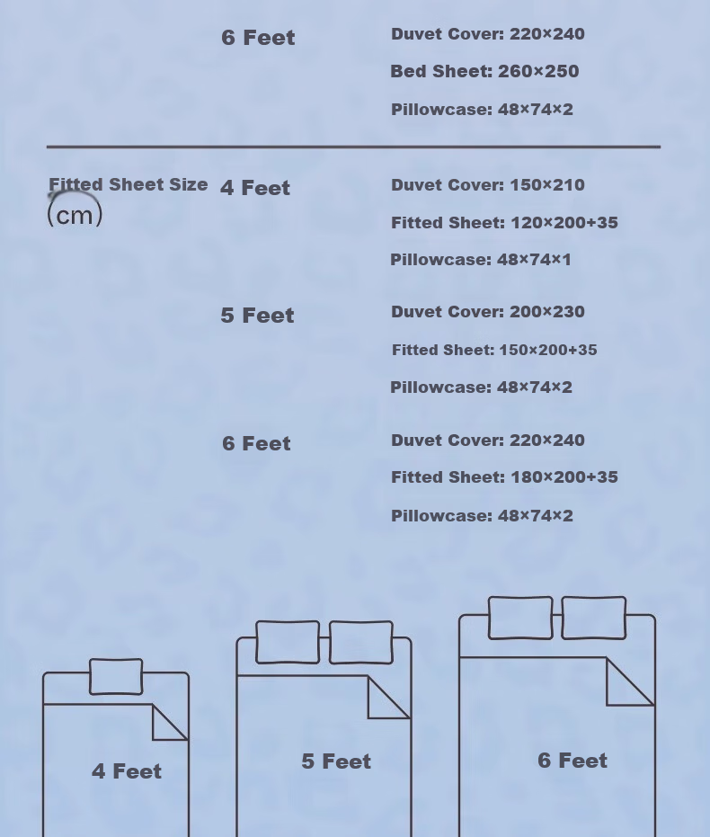 Tbh Sanrio Hello Kitty 3-Piece Bedding Set Cotton Four-Season Twill Printed Bed Linen 1.2m Denim Leopard Print 13