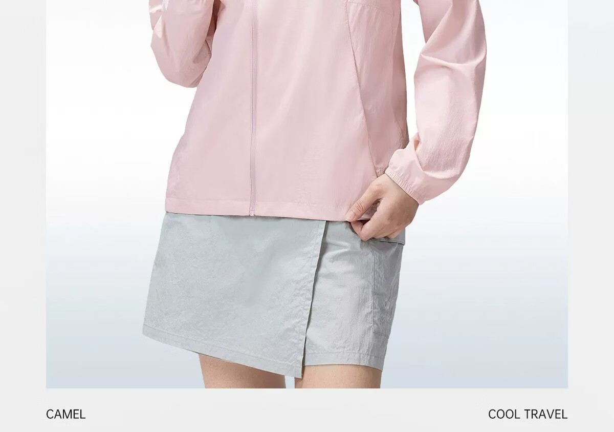 CAMEL Outdoor Original Yarn Sun Protection Jacket 2026 Spring Summer New Women's UPF1000 Cooling Water-Repellent Sports Jacket O015 15