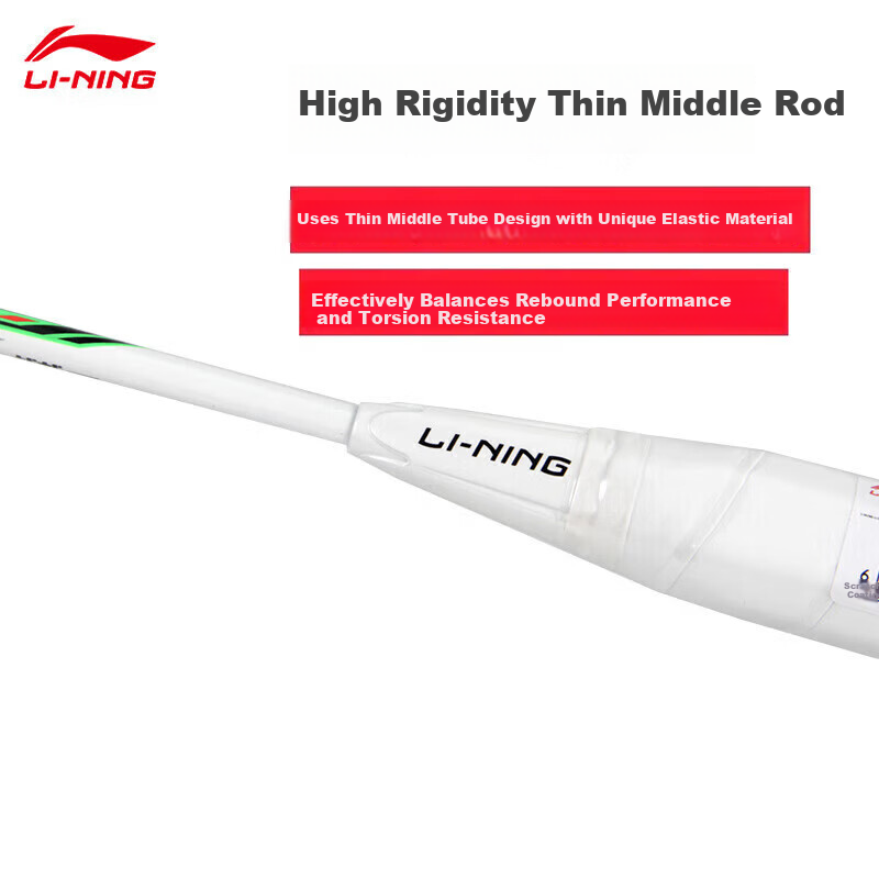 LI-NING Badminton Racket Zhanji 9000 Full Carbon High-End Professional Speed Attack Single Racket 6