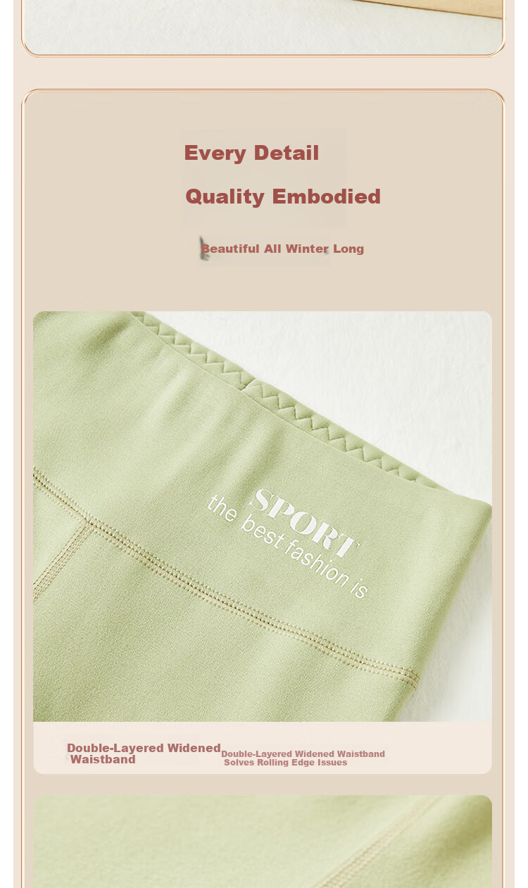 GUJIN Thickened Lamb Wool Fleece Autumn Pants Women Autumn Winter Wool Silk Seamless Fleece Thickened Warm Cotton Leggings Female 12