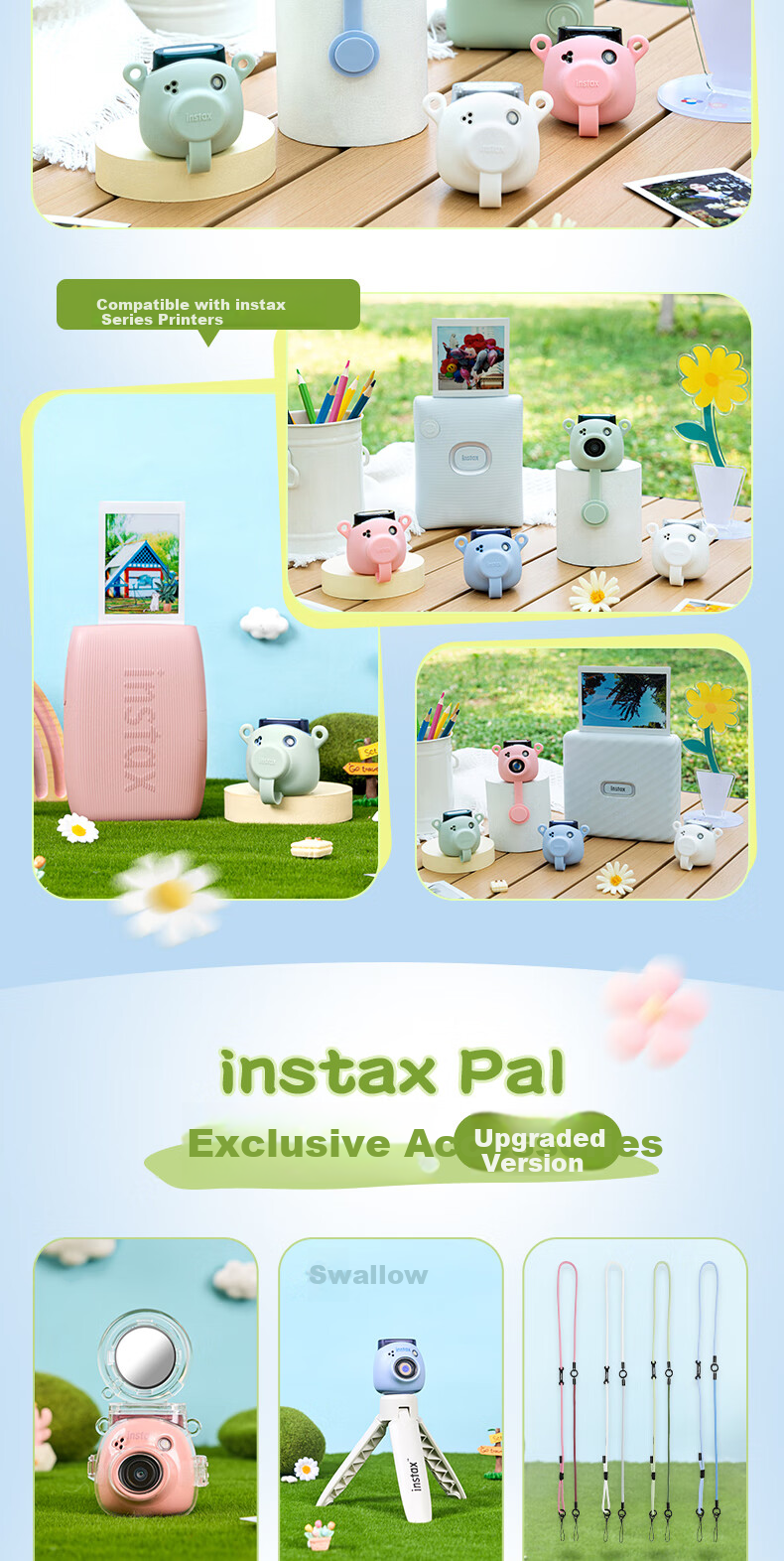 INSTAX Fujifilm instax Pal Silicone Protective Case Cat Paw Pink (2025) 3