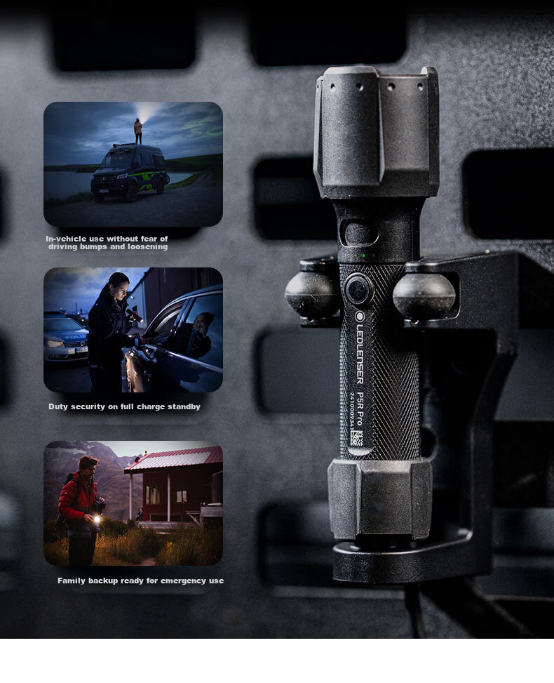 LED LENSER Germany High-Power Flashlight P5R PRO Professional Waterproof Zoom Warm White Light 14500 Lithium Battery Ultra-Long Endurance 7