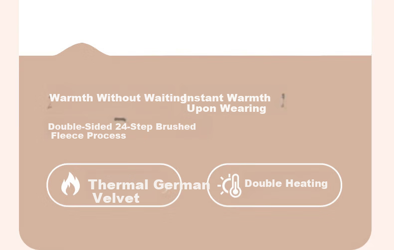 LangSha Men's Thermal Pants Thickened Wool Knee Protection Fleece Lined Leggings Plus Size Autumn Winter Cotton Pants 11