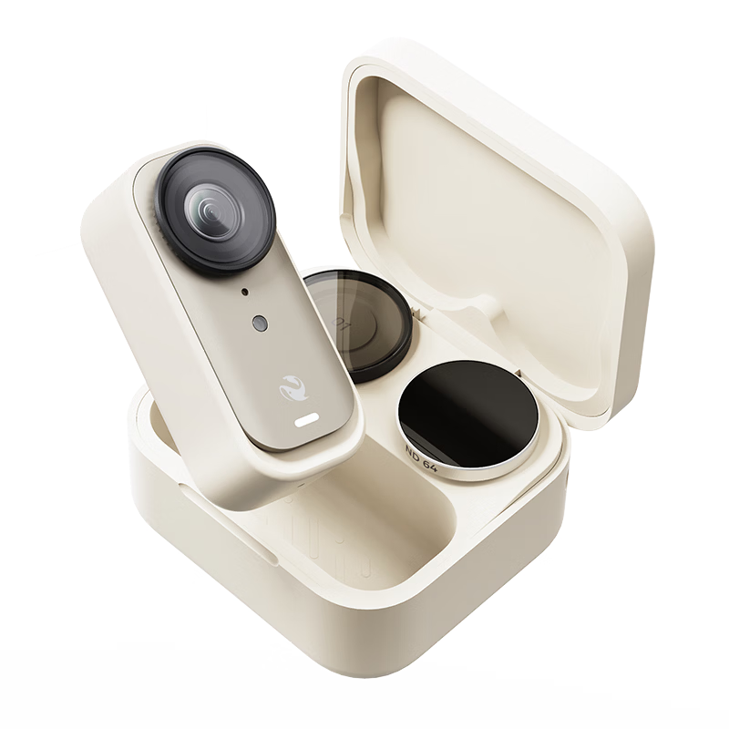 AKIITU Pin Standard Kit (64GB White) Ezviz Outdoor Sports Camera Vlog Cycling Family Sports AI Portable Wearable Thumb Camera