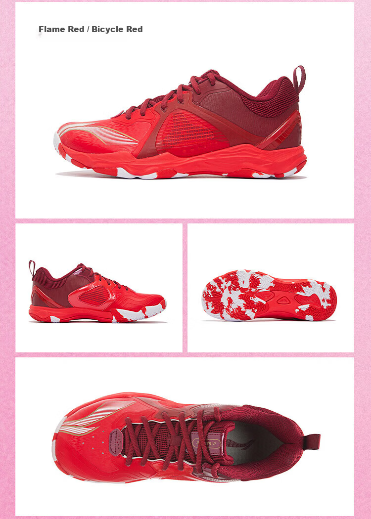 LI-NING Badminton Shoes Chameleon VI Lite Shock Absorption Durable Rebound Sports Shoes Professional Competition Training Men's Shoes 9