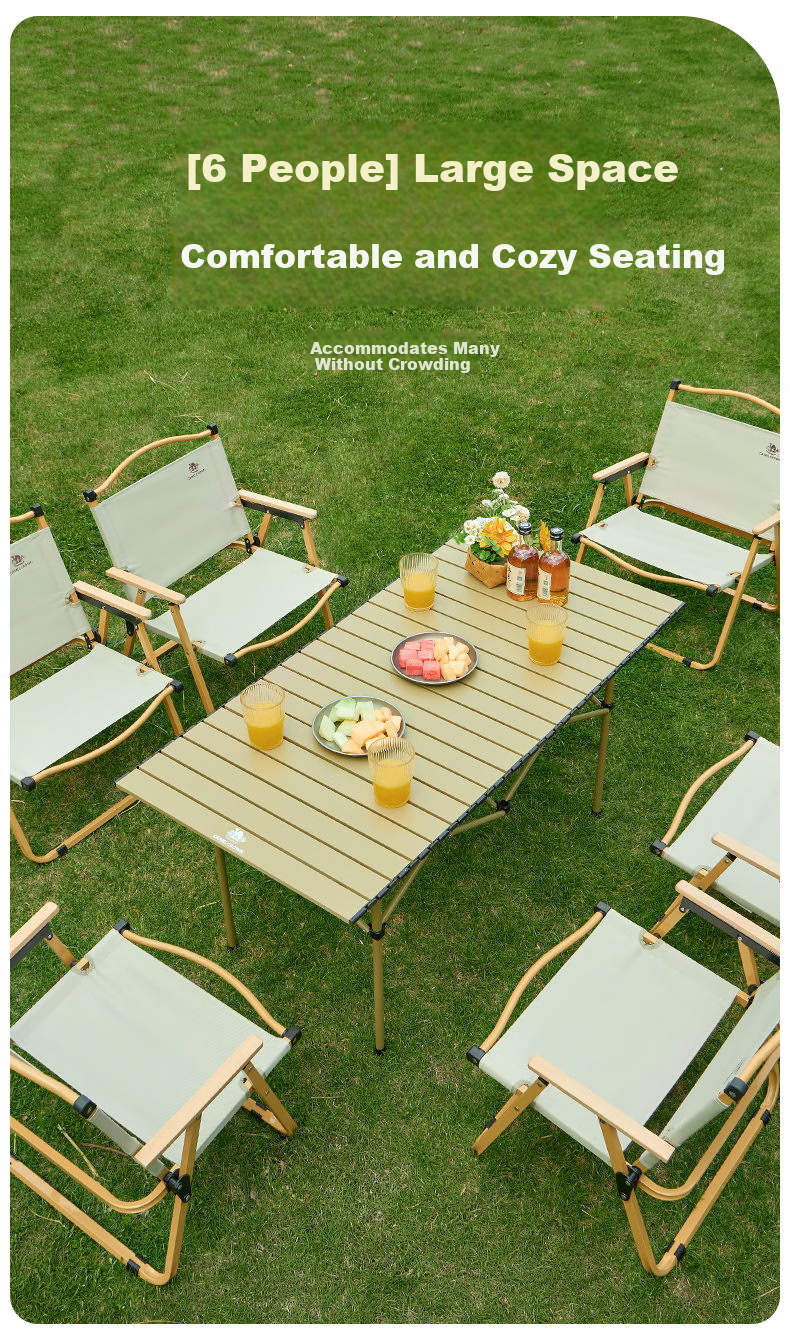 CAMEL Outdoor Folding Aluminum Alloy Camping Table Portable Picnic Roll-up Table 3667 3