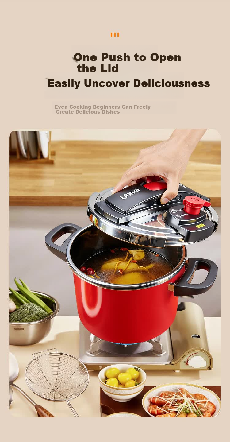 WONDERCHEF [JD Exclusive] Wonder Aroma Japanese Imported Enamel High-Pressure Cooker 140kPa Gas Pressure Cooker 6.5L 6