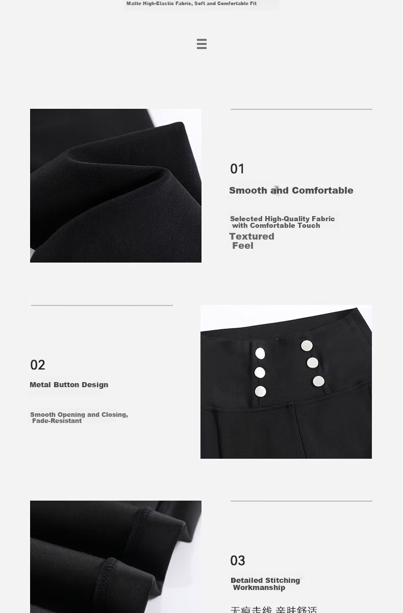 Langsha Women's Spring Thin Leggings, Hip-Lifting, Tummy Control, High-Waist Slim Fit Black Pencil Pants 12