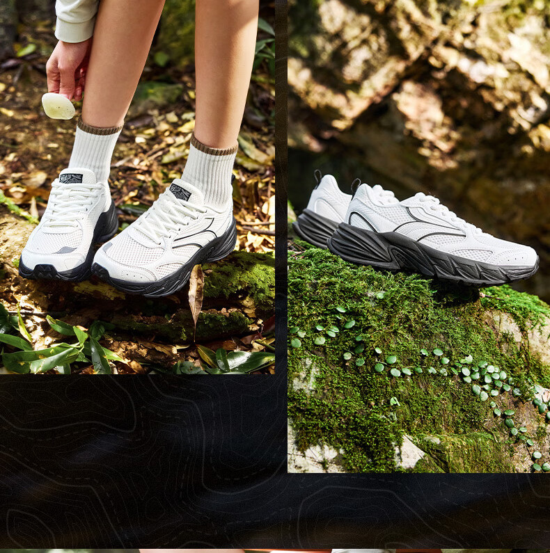 361° Women's Sports Shoes Summer Lightweight Breathable Cushioning Commuter Running Outdoor Trail Shoes 682622221F-1 31