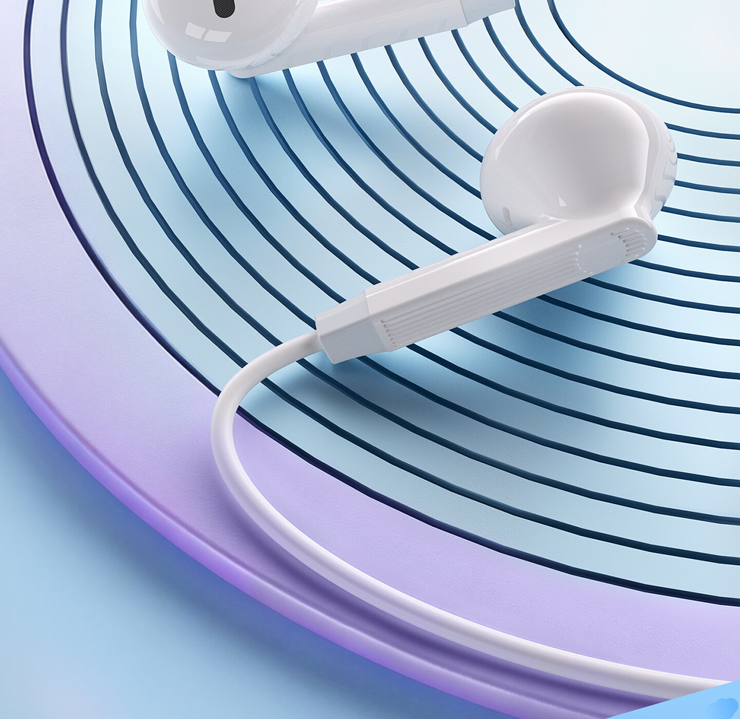 HP 7000P In-Ear Wired Earphones HIFI Sound Mobile Music Gaming Computer Wired Control with Mic Compatible with Android Apple Phones Type-C White 9