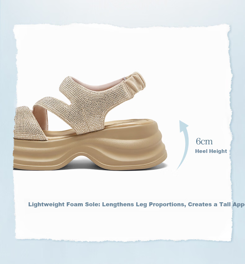 Basto 26 Summer Dad Style Sports Sandals Fashion Casual Outdoor Women's Shoes BP575BL6 Apricot 37 11