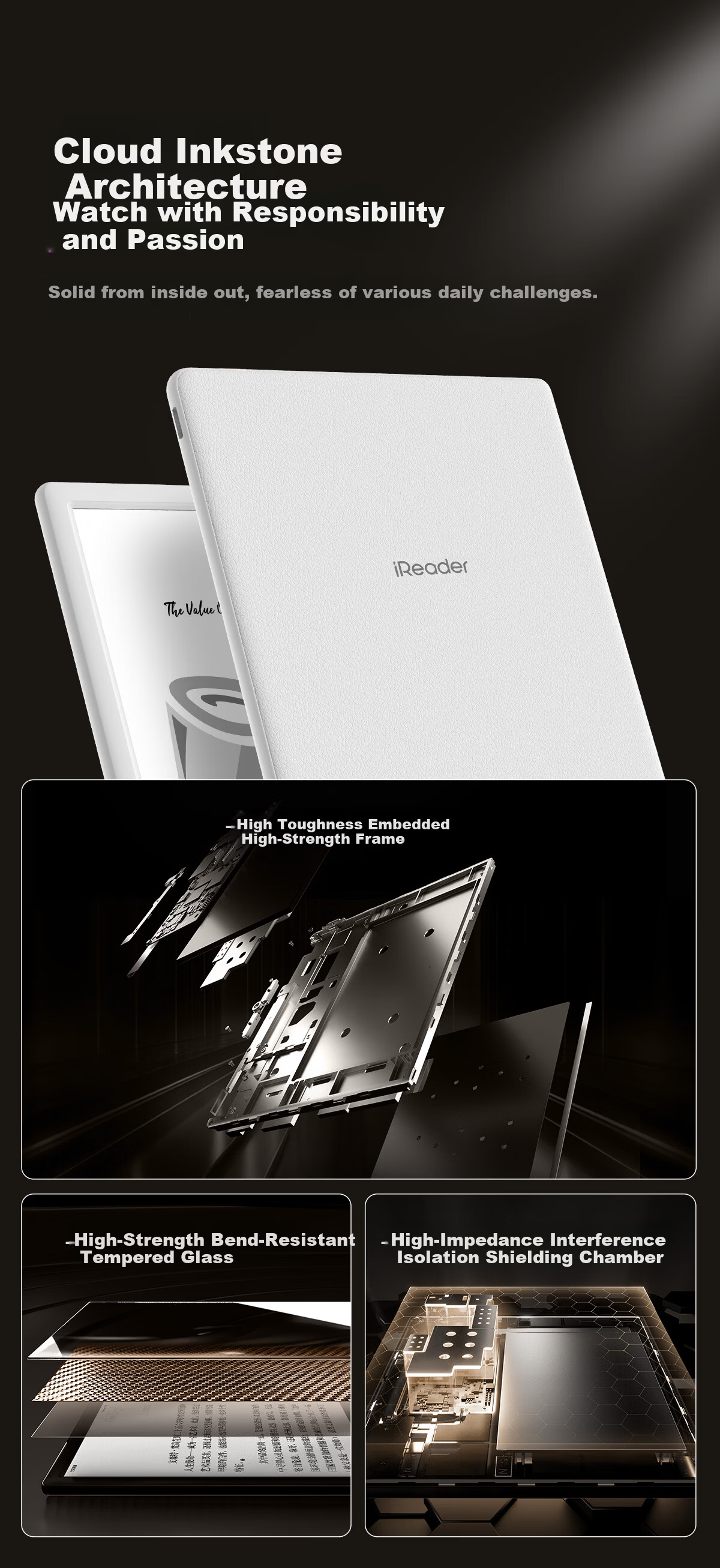 IReader Ocean5 Pro 7-inch Smart E-Reader E-Ink Tablet AI Learning Portable Space Black 24
