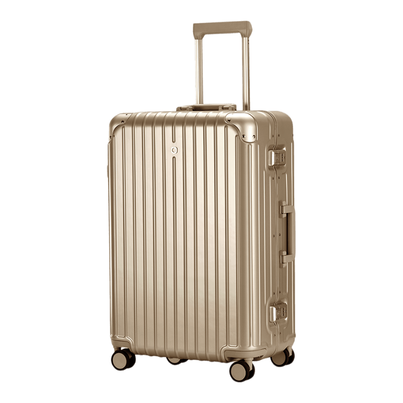 JD Jingzao "Interstellar" Slim Aluminum Frame Luggage Large Capacity Carry-On Durable Stylish Dawn Gold 26 Inch