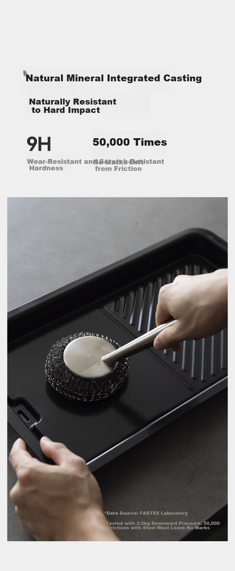 Fastee Electric BBQ Grill Pan Household Zero-Fluoride All-Metal Smokeless Electric Grill Non-Stick Steak and Fish Pan FST-49C 6