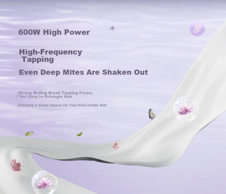 Midea Little Lightning Mite Removal Device [Mother and Baby Grade] BC8pro Bed Treasure Pet Hair Vacuum Cleaner Home High-Temperature Sterilization 3-in-1 Powerful Suction Vacuum and Mite Removal Machi 14