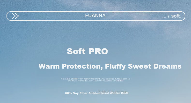 FUANNA Quilt A-Class 60% Soy Fiber Antibacterial Quilt Double Extra Large Winter Quilt Core Bedding 230*229cm Pink 2