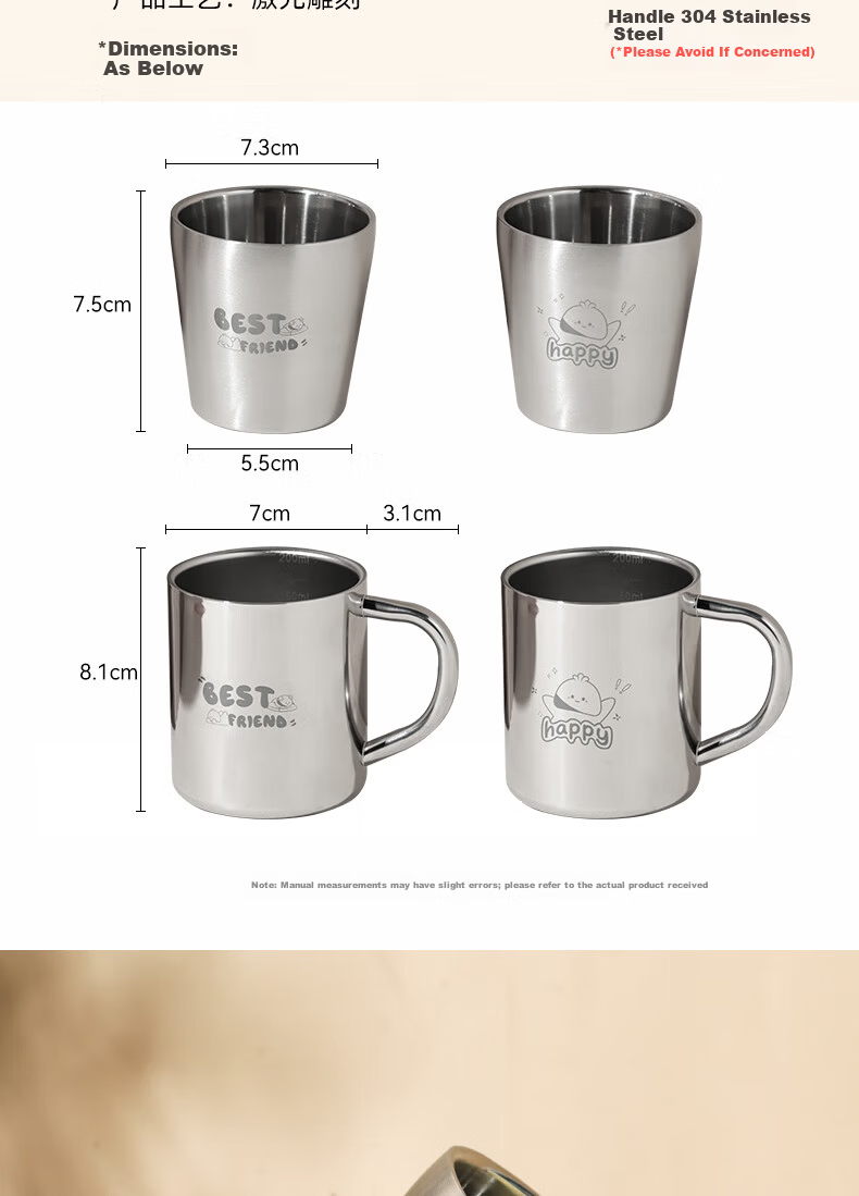Corn Children's Water Cup 304 Stainless Steel Summer Food Grade Milk Cup Girl Kindergarten 2025 New Baby Lunch Box 11