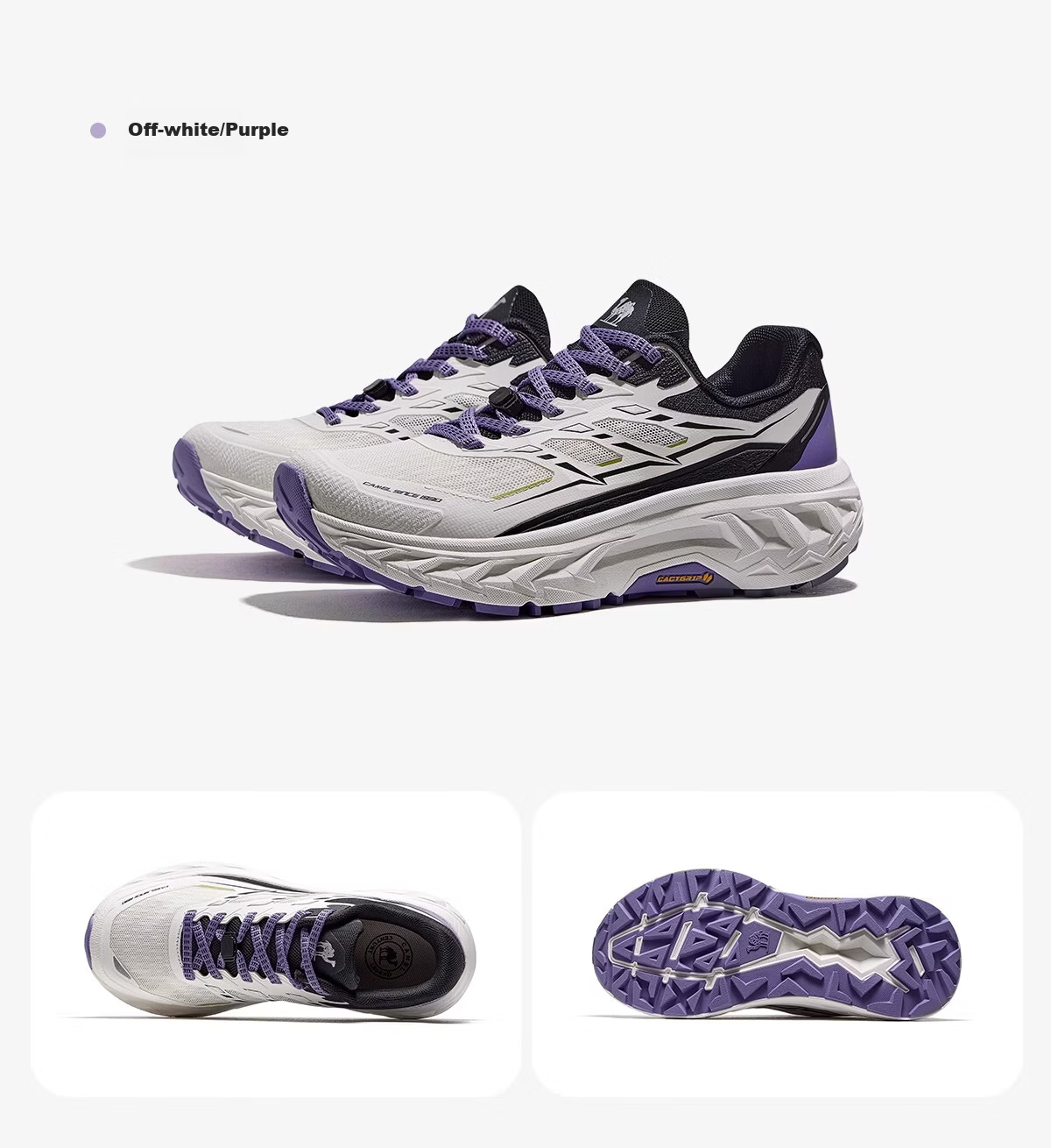 CAMEL [Wang Junkai Edition - Mountain Shadow] Off-Road Running Shoes Unisex Professional Outdoor Sports Cushioning Running Hiking Shoes 21