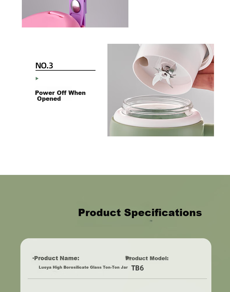 ROYALTY LINE 20-Blade Juicer Glass Juice Container 2026 New Fruit and Vegetable Blender Cup 1L Large Capacity Portable Juicer Electric Ice Crushing Mixing Cup Green 32