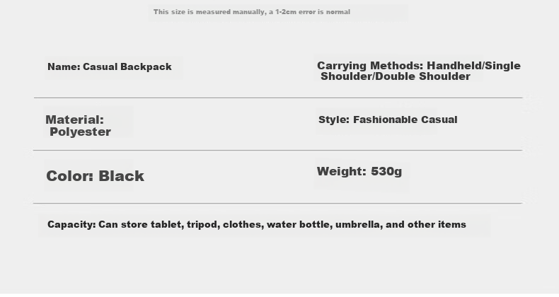 361° Outdoor Water-Repellent Large Capacity Hiking Backpack Unisex School Bag 2026 New Model 20