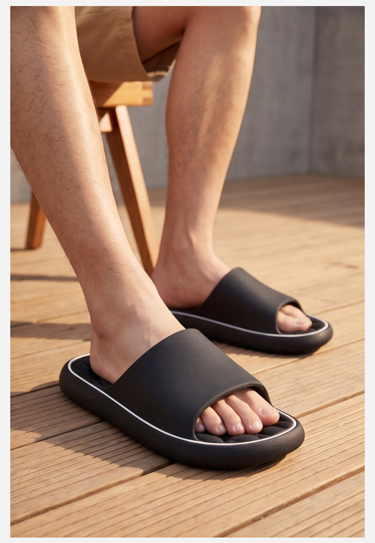 Aokang Men's Summer 2026 New Home Bathroom Non-Slip EVA Soft Sole Slippers Comfortable Outdoor Sandals 11