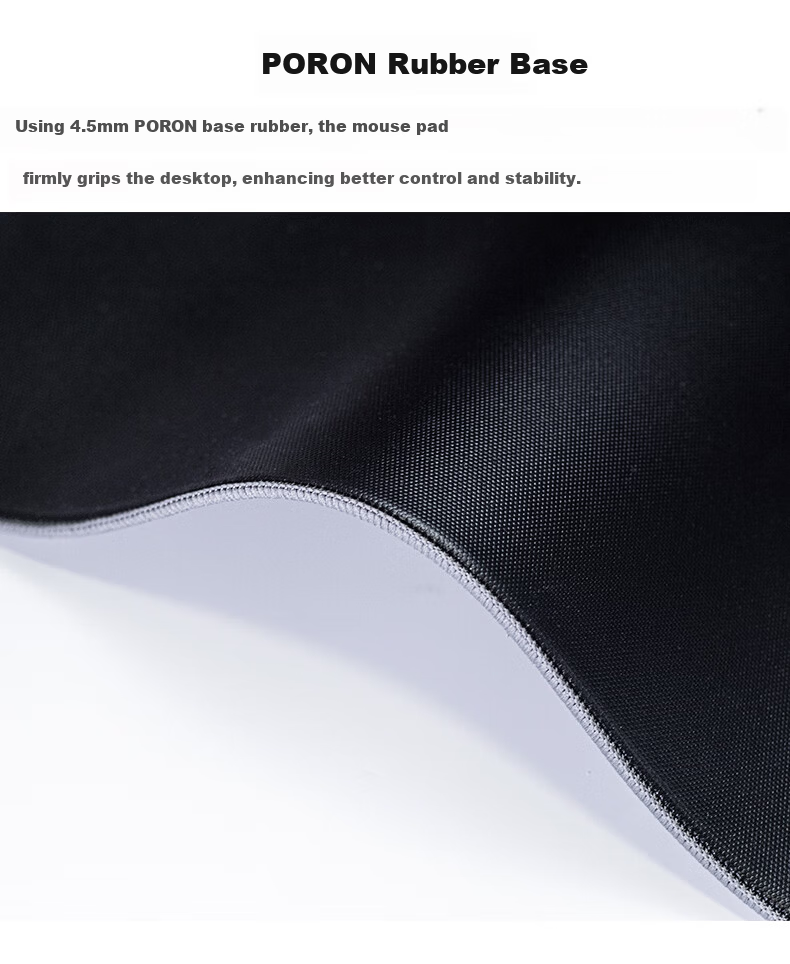 CAPERE (Kailai) Zero-Lag Waterproof PORON Gaming Mouse Pad [Long Pro] Zero-Lag Pad / Gray / 450x400 / Polyurethane Base 8