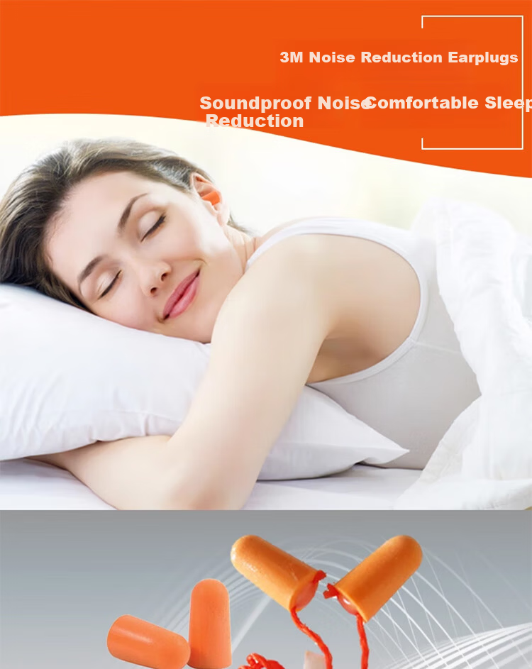 3M 1100 Noise-Cancelling Earplugs, Anti-Noise, for Sleeping, Working, Studying, In-Ear Style, 10 Pairs 1