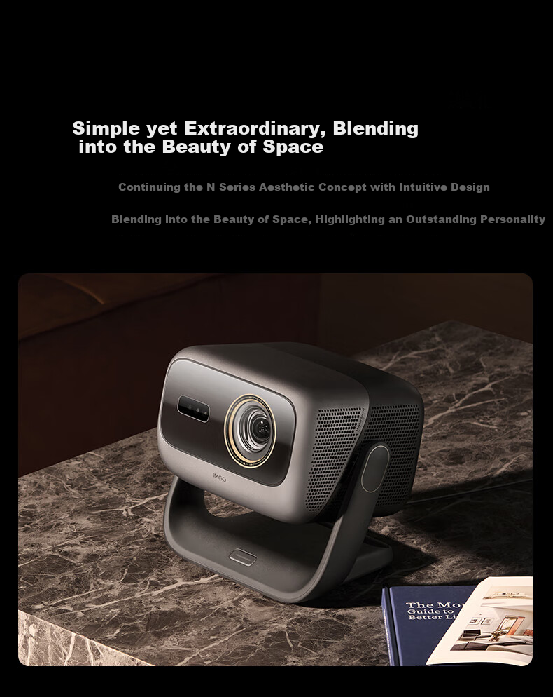 JMGO N5 Ultra 4K Ultra HD Tri-Color Laser PTZ Projector Zoom Auto Keystone Home Smart HD Home Theater Projector National Subsidy 32