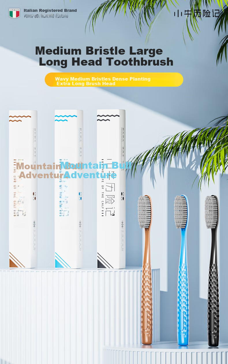 Little Calf Adventure Kids Toothbrush Small Head Soft Bristles for Ages 3-6-12 Gum Protection Cavity Prevention Soft Bristle Toothbrush Dental Care - Pack of 6 1