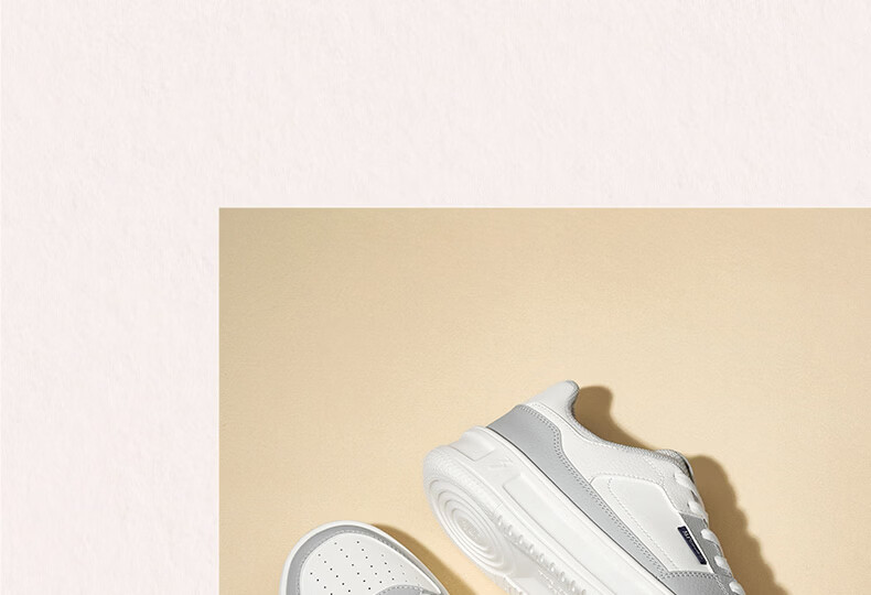 361° Men's Casual Shoes Qinghe 2 New Stylish Versatile Thick-Soled Comfortable White Sneakers 672636618-1 29