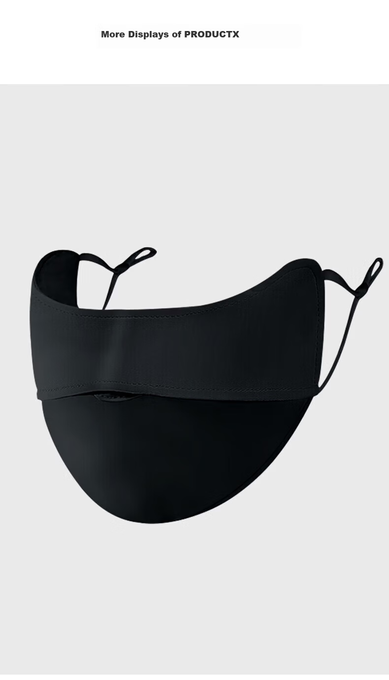 Chegui Mu Summer Sunscreen Face Mask for Women UV Protection Sunshade Ice Silk 3D Stereo High-Value Face Cover 10