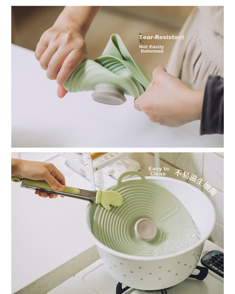 Shuke Silicone Food Storage Bowl Cover Microwaveable Splash-Proof Seal Lid 7