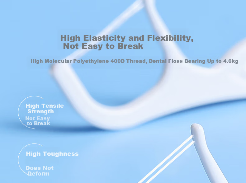 YANDY Dental Floss Picks, 90 Individually Wrapped, Flexible and Break-Resistant Toothpicks, Plaque and Stain Remover 6