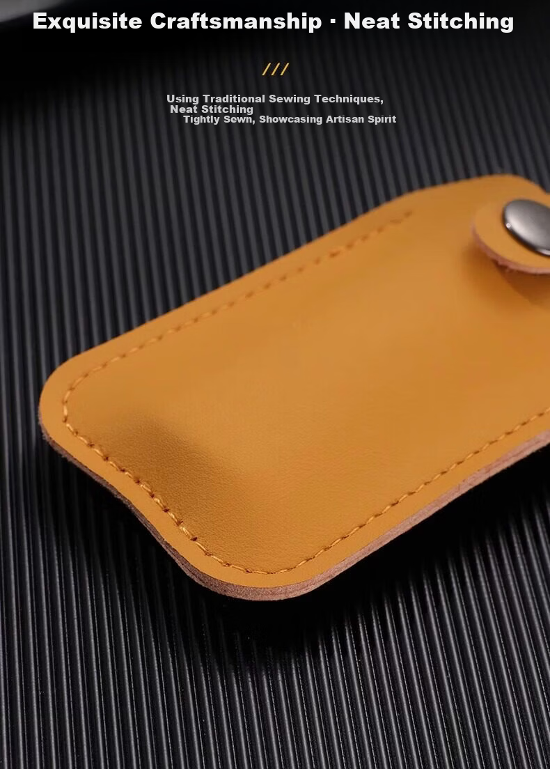 LinkStone USB Flash Drive Storage Case Protective Cover, Anti-Loss And Shockproof Shell, Portable Compact Keychain, Specially Designed for USB Drives, PU Leather 6