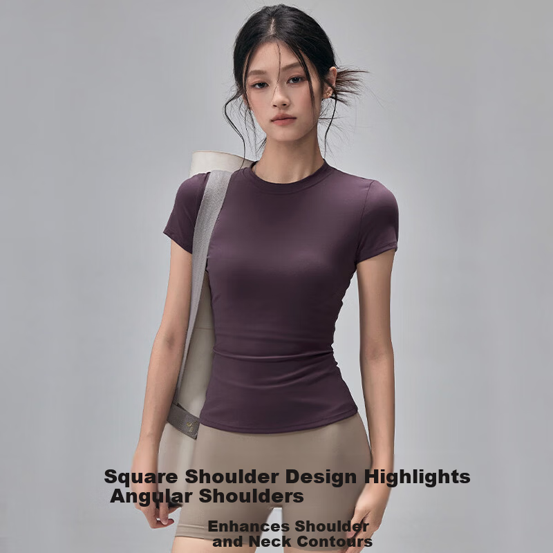 Free Style Women's Summer Quick-Dry Sports Short Sleeve Yoga Top Outdoor Running Fitness T-Shirt Pilates Training Wear