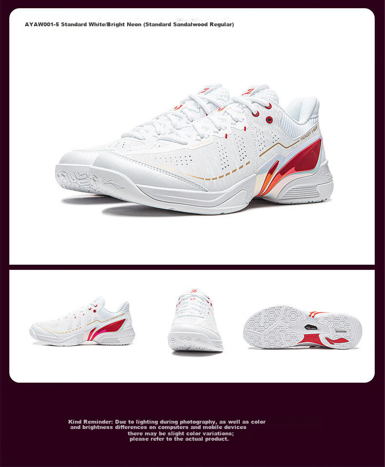LI-NING Thunder 2 PRO Badminton Shoes Professional Lightweight Stable Rebound Durable Non-Slip Cushioning Men's Sports Shoes 6