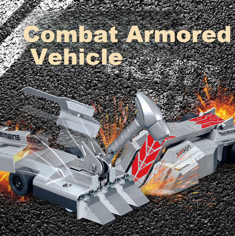 Huashimeng Fighting Armor Remote Control Car Toy Parent-Child Battle Ironclad Battle Vehicle Collision Educational Racing Electric Car Model 1