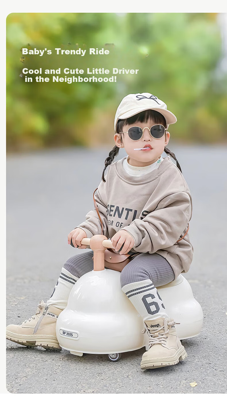 Babypods Peanut Ride-On Toddler Twisting Car 1-3 Years Old Scooter with Storage Baby Gourd Car Birthday First Year Gift 6