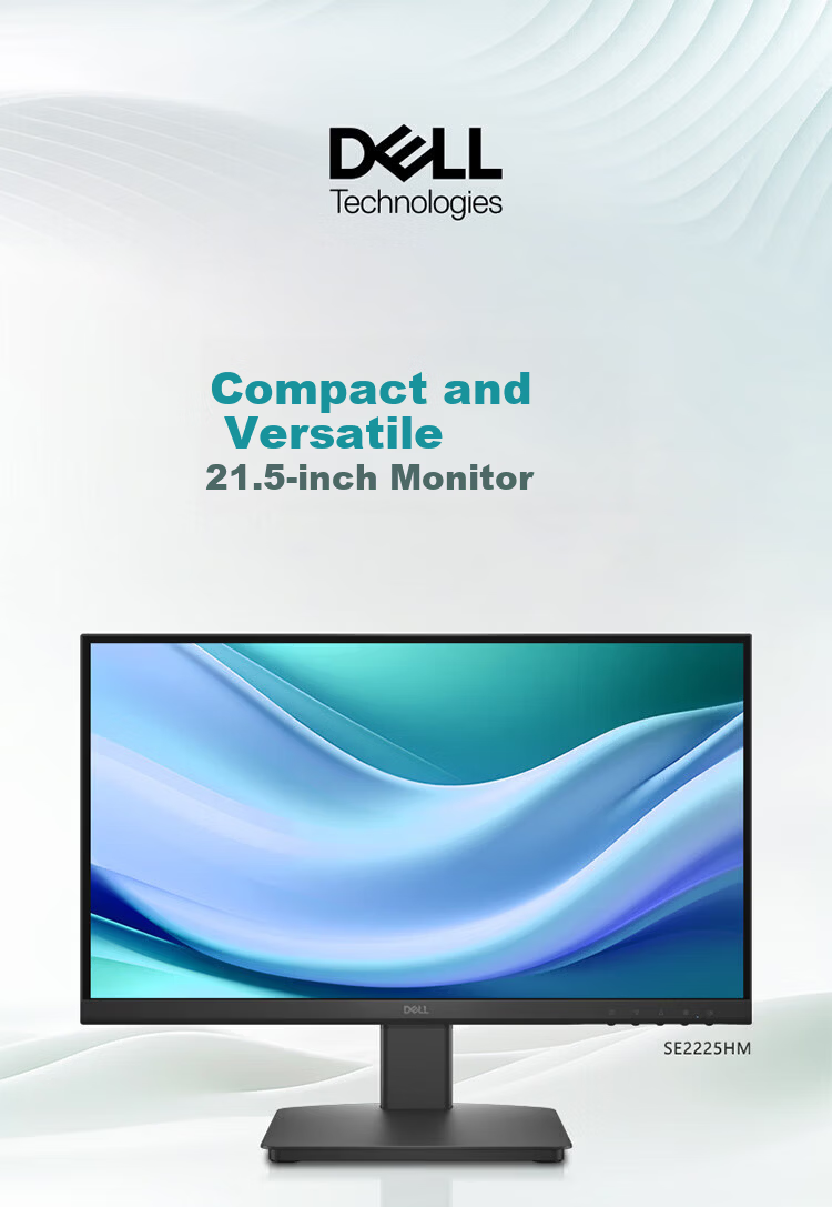 Dell 21.5-inch Office Monitor FHD 100Hz Hardware Blue Light Filter 3000:1 Home Full HD Computer Display SE2225HM 1